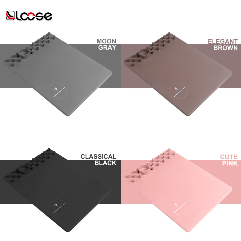 LCOSE shenzhen manufacture multi-function wireless charging gaming mouse pad for using at office and home